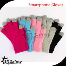 SRSAFETY guantes de acrílico de la pantalla táctil de la alta calidad forman guantes unisex calientes del teléfono